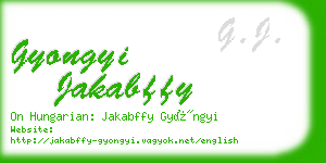 gyongyi jakabffy business card